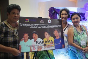 From left to right: Evangeline Pausal, Judith Narciso and Elizabeth Sol (KAKAMA) during the Regional Gender Assessment cum BGAD volunteers Congress.