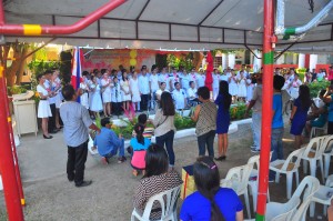 Chorale Presentation: PWDs were all smiles after they received the certificate of completion. 