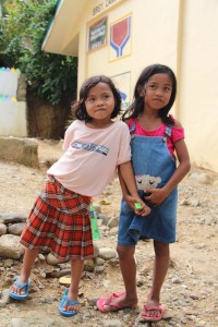 Myca and Karen, Pantawid beneficiaries and students of Camandayon Elementary School.