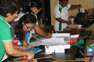 Pantawid Pamilya partner-beneficiaries received their own sewing machines and complete sets of sewing materials. 